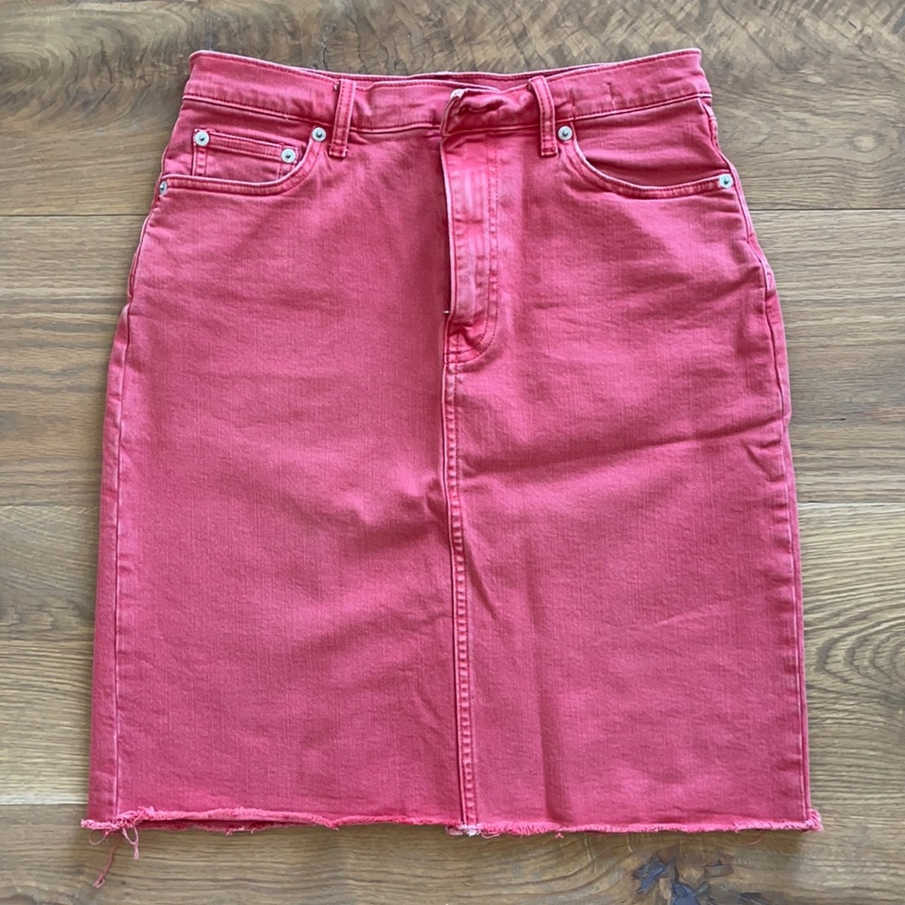 Gap denim coral skirt